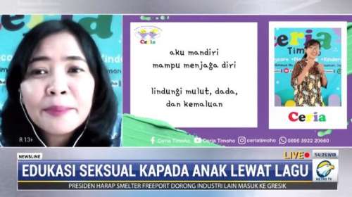 EDUKASI SEKSUAL KEPADA MURID TK CERIA (LIVE METRO TV)